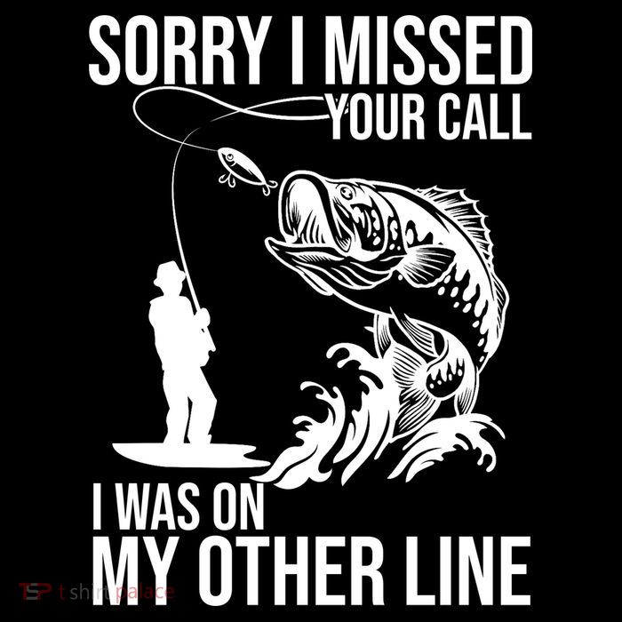 Sorry I Missed Your Call I Was On My Other Line Funny Fishing Flatbill Hat