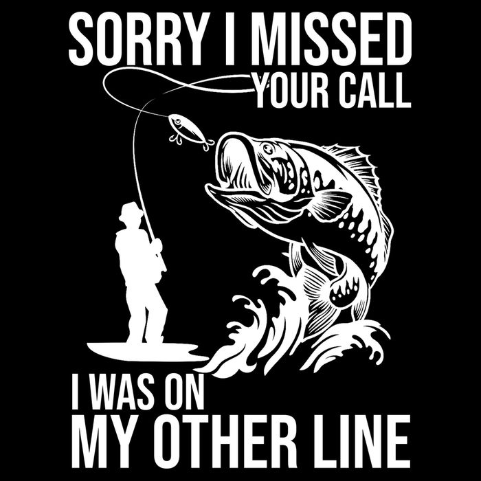Sorry I Missed Your Call I Was On My Other Line Funny Fishing Youth Performance Sprint T-Shirt