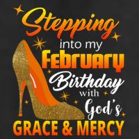 Stepping Into My February Birthday With God's Grace And Mercy 25L Jumbo Tote
