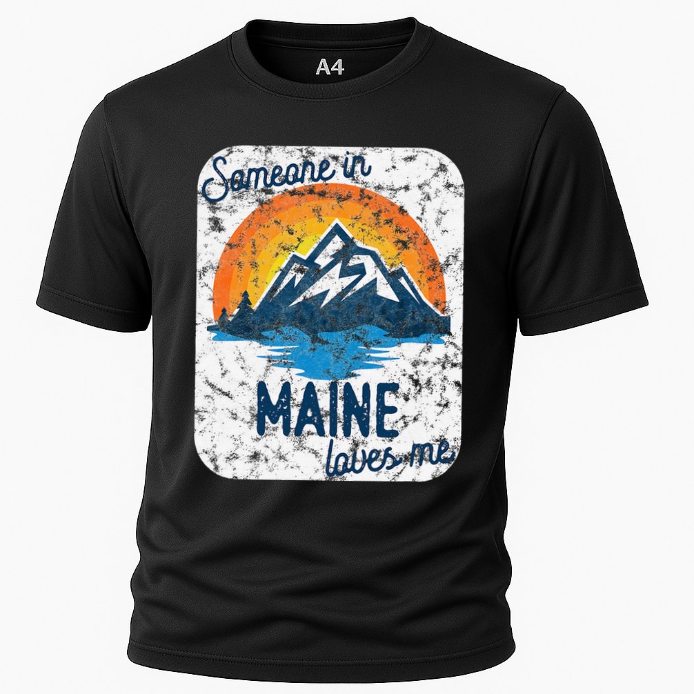 Someone In Maine Loves Me Cooling Performance Crew T-Shirt