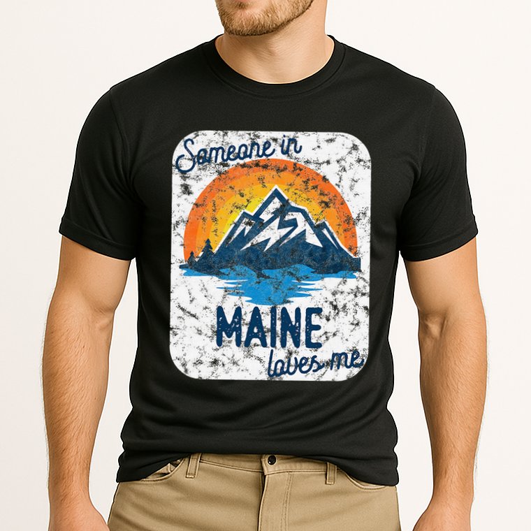 Someone In Maine Loves Me Cooling Performance Crew T-Shirt