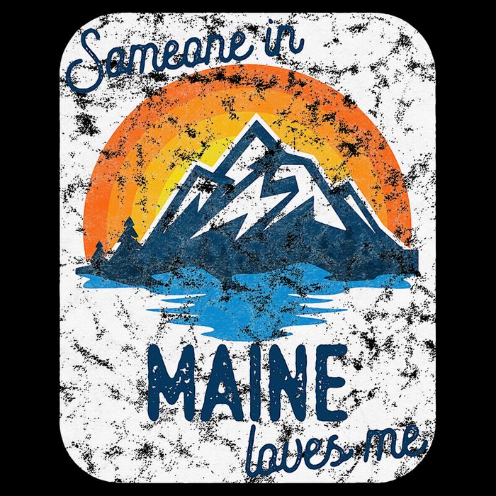 Someone In Maine Loves Me Drawstring Bag