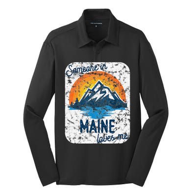 Someone In Maine Loves Me Silk Touch Performance Long Sleeve Polo