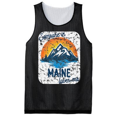 Someone In Maine Loves Me Mesh Reversible Basketball Jersey Tank