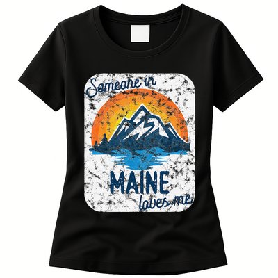 Someone In Maine Loves Me Womens T-Shirt