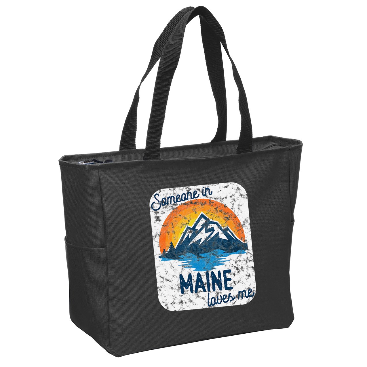 Someone In Maine Loves Me Zip Tote Bag