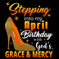 Stepping Into My April Birthday With God's Grace And Mercy Backpack