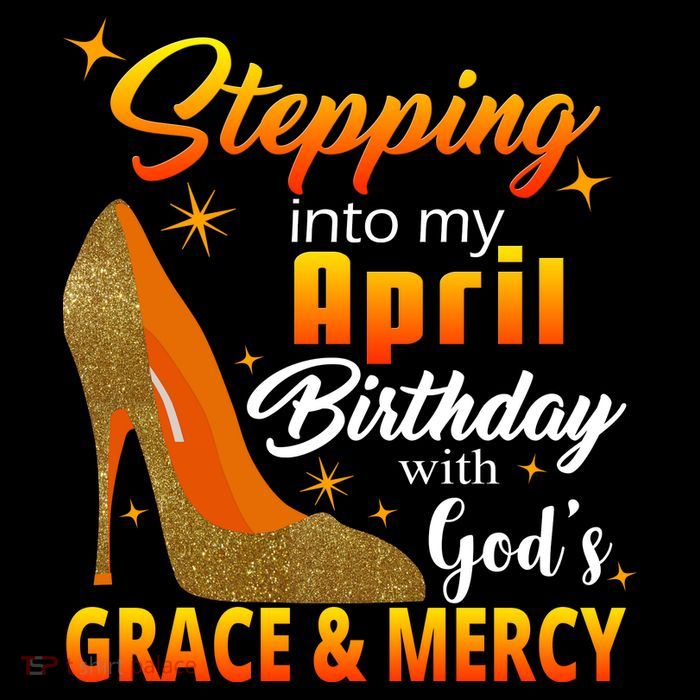Stepping Into My April Birthday With God's Grace And Mercy 7-Panel Snapback Hat