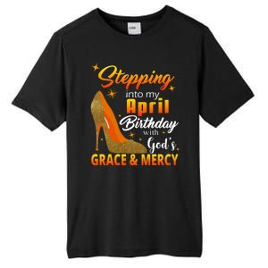 Stepping Into My April Birthday With God's Grace And Mercy Tall Fusion ChromaSoft Performance T-Shirt