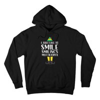 Smiling Is My Favorite Christmas Elf Buddy Hoodie