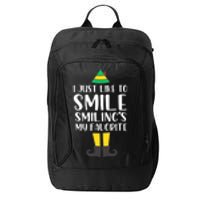 Smiling Is My Favorite Christmas Elf Buddy City Backpack