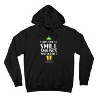 Smiling Is My Favorite Christmas Elf Buddy Tall Hoodie