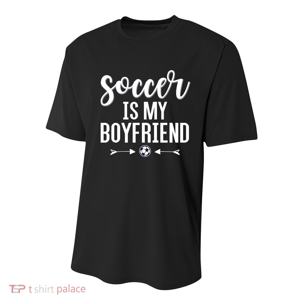 Soccer Is My Boyfriend Funny Gift For Soccer Players Youth Performance Sprint T-Shirt