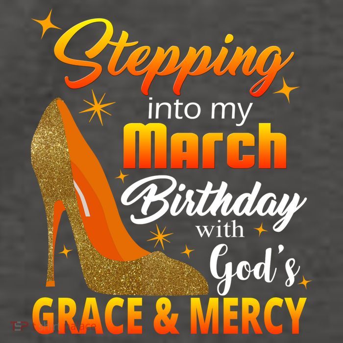 Stepping Into My March Birthday With God's Grace And Mercy Vector Backpack