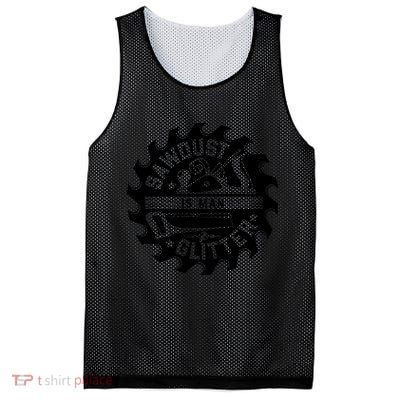 Sawdust Is Man Glitter Woodworking Dad Father Gift Mesh Reversible Basketball Jersey Tank