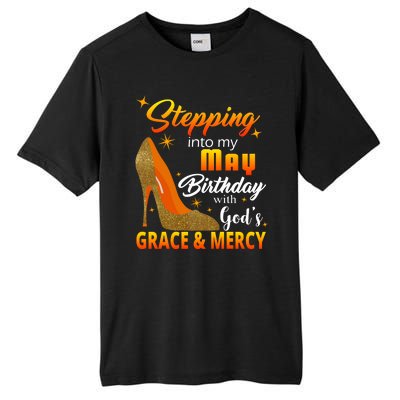 Stepping Into My May Birthday With God's Grace And Mercy Tall Fusion ChromaSoft Performance T-Shirt