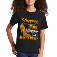 Stepping Into My May Birthday With God's Grace And Mercy Kids T-Shirt