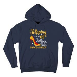 Stepping Into My 65th Birthday Women Funny 65 Year Old Tall Hoodie