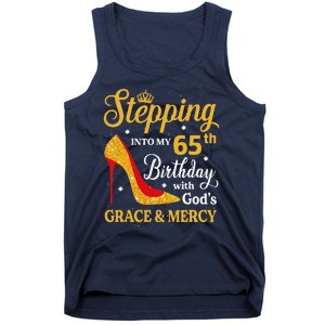 Stepping Into My 65th Birthday Women Funny 65 Year Old Tank Top