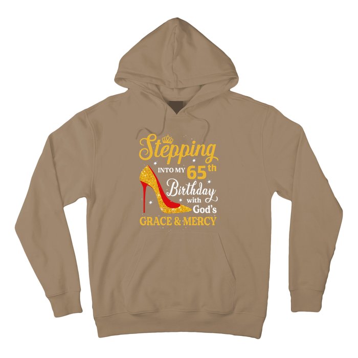 Stepping Into My 65th Birthday Women Funny 65 Year Old Hoodie