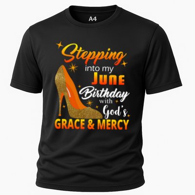 Stepping Into My June Birthday With God's Grace And Mercy Performance Shirt