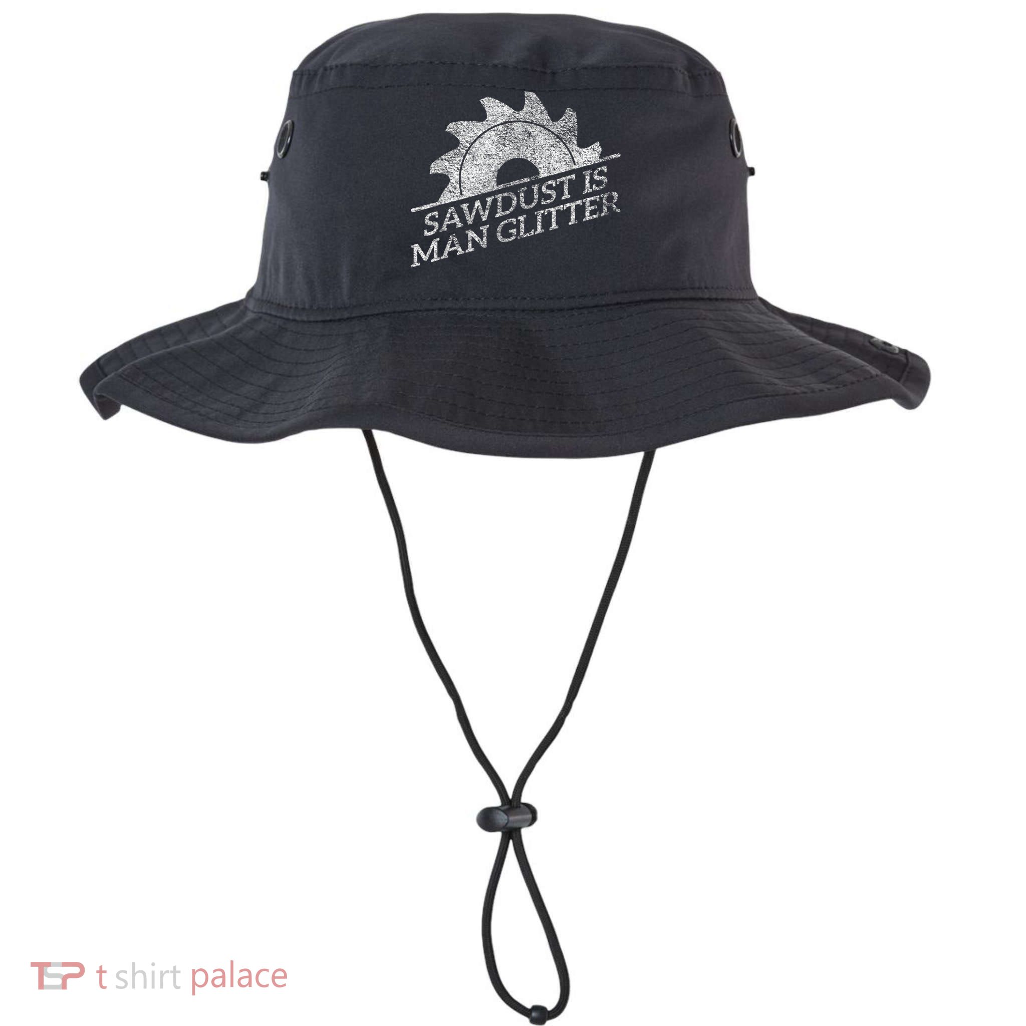 SAWDUST IS MAN GLITTER LUMBERJACK WOOD WORKER CARPENTER Bucket Hat