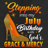 Stepping Into My July Birthday With God's Grace And Mercy Adult Drive Performance Visor