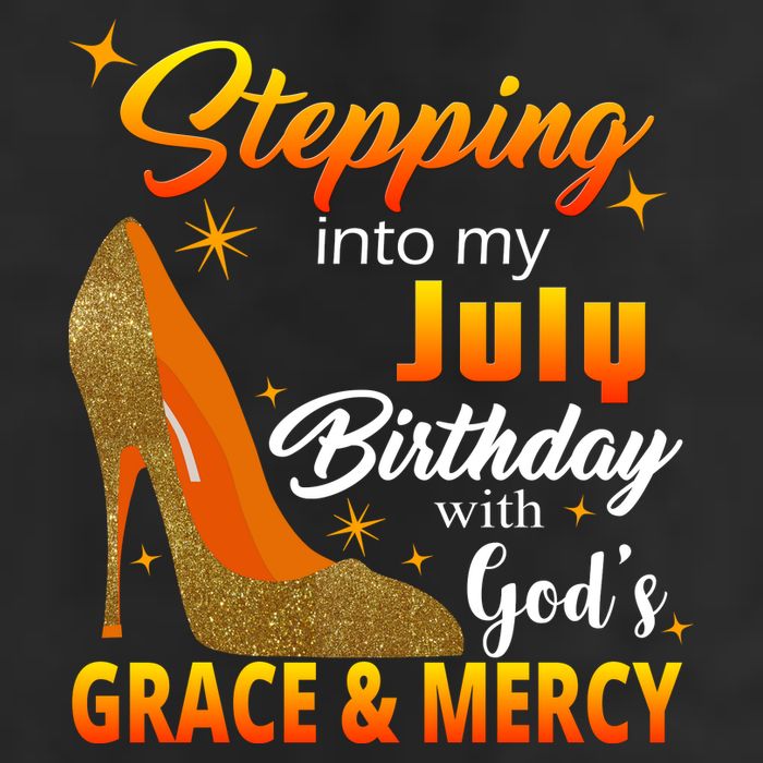 Stepping Into My July Birthday With God's Grace And Mercy Adult Drive Performance Visor