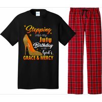 Stepping Into My July Birthday With God's Grace And Mercy Pajama Set