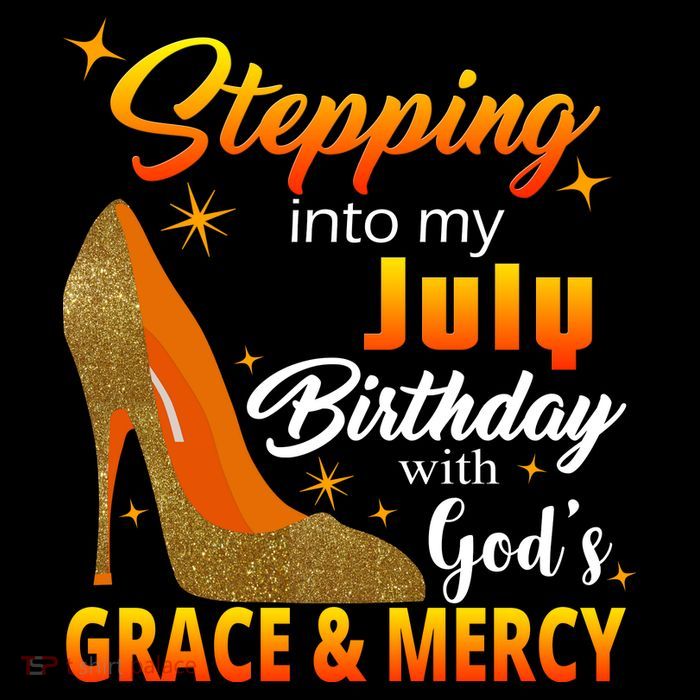 Stepping Into My July Birthday With God's Grace And Mercy Visor