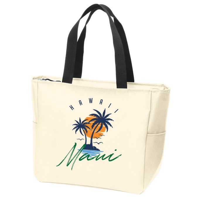 Summer In Maui Hawaii Zip Tote Bag