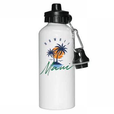 Summer In Maui Hawaii Aluminum Water Bottle 