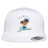 Summer In Maui Hawaii Flat Bill Trucker Hat