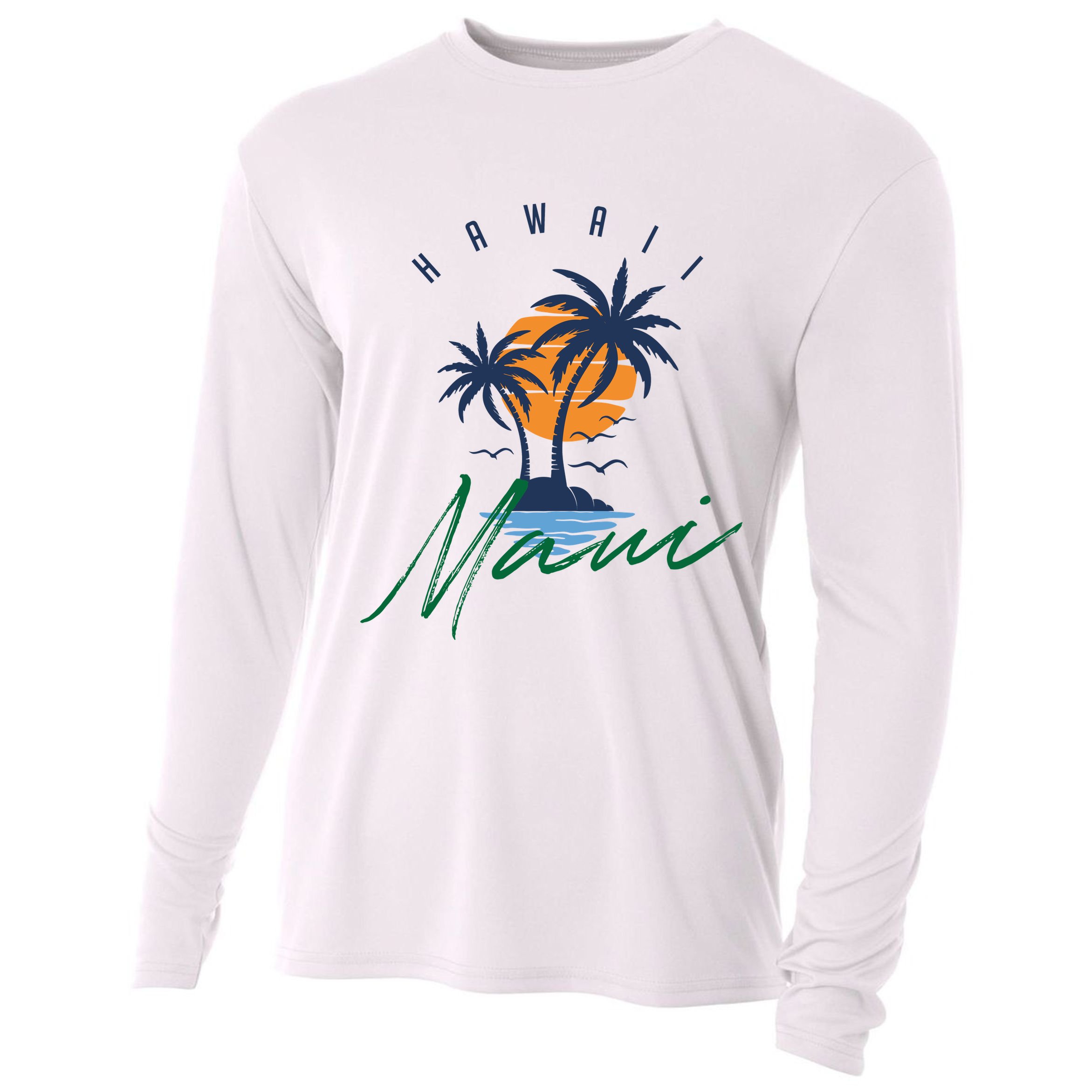 Summer In Maui Hawaii Cooling Performance Long Sleeve Crew