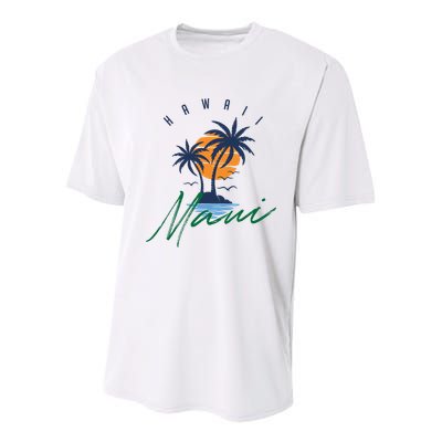 Summer In Maui Hawaii Youth Performance Sprint T-Shirt