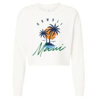Summer In Maui Hawaii Cropped Pullover Crew