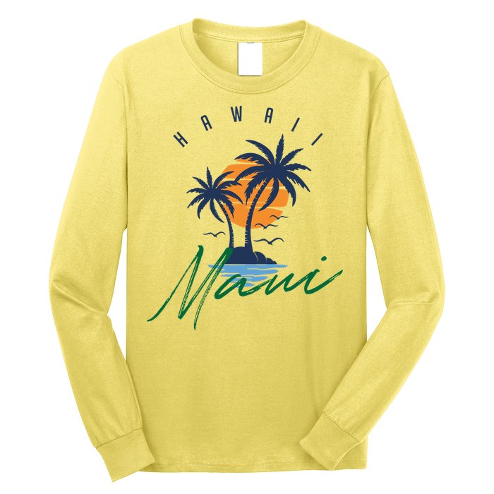 Summer In Maui Hawaii Long Sleeve Shirt