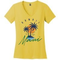Summer In Maui Hawaii Women's V-Neck T-Shirt