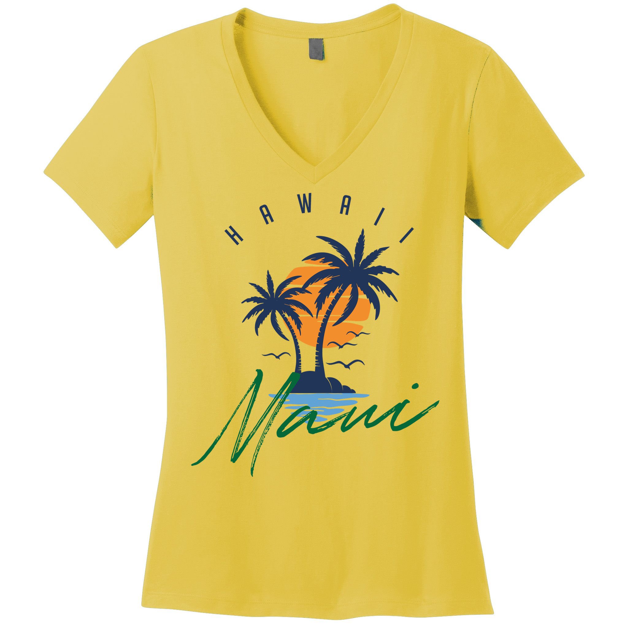 Summer In Maui Hawaii Women's V-Neck T-Shirt