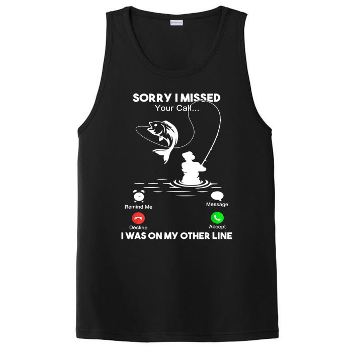 Sorry I Missed Your Call I Was On My Other Line Fishing Gift PosiCharge Competitor Tank