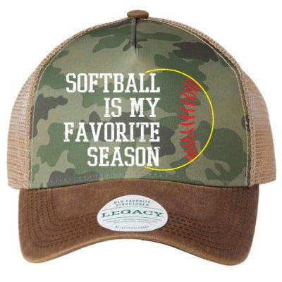 Softball Is My Favorite Season Legacy Tie Dye Trucker Hat