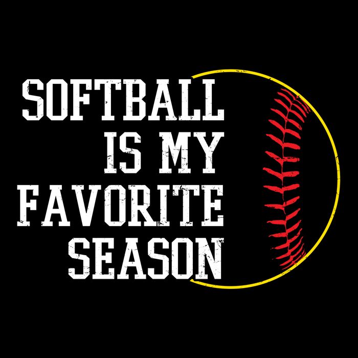 Softball Is My Favorite Season Cropped Pullover Crew