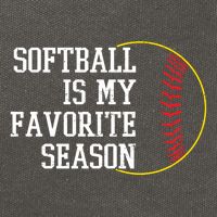 Softball Is My Favorite Season Cotton Canvas Backpack