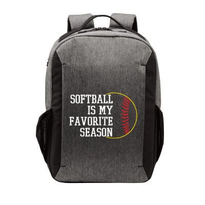 Softball Is My Favorite Season Vector Backpack