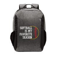 Softball Is My Favorite Season Vector Backpack