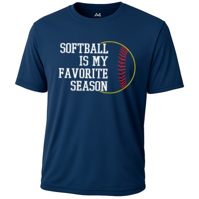 Softball Is My Favorite Season Performance Shirt