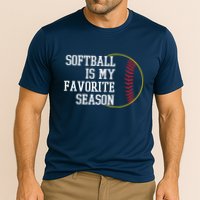 Softball Is My Favorite Season Cooling Performance Crew T-Shirt