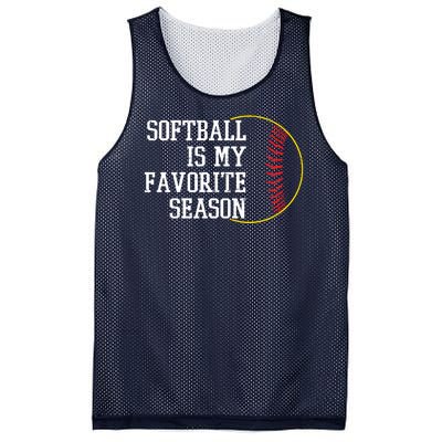 Softball Is My Favorite Season Mesh Reversible Basketball Jersey Tank