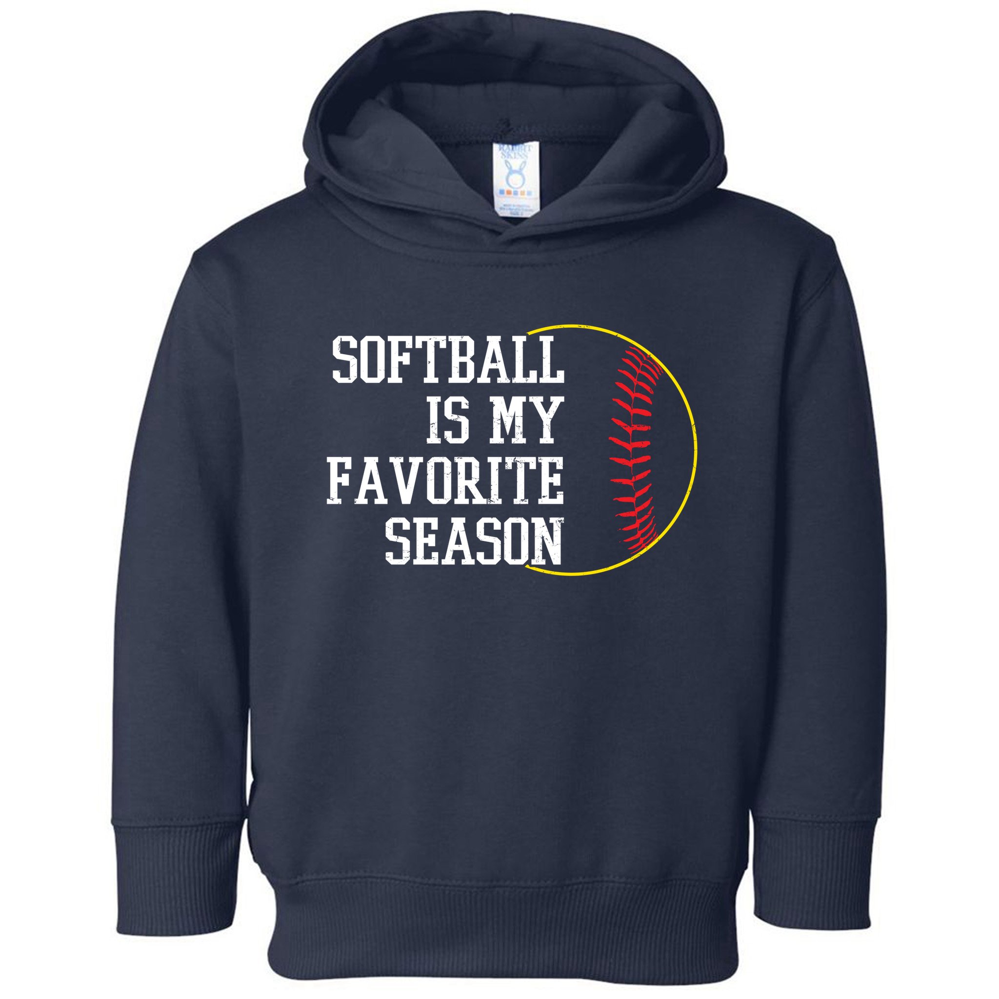 Softball Is My Favorite Season Toddler Hoodie