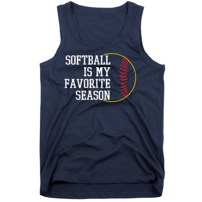 Softball Is My Favorite Season Tank Top